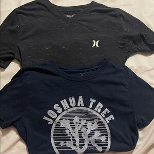 Two tshirts are better than one: grey Hurley Kids and Navy Graphic Tees